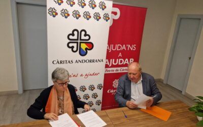 CONVENIO DE COLABORACIÓN ENTRE CÁRITAS DE URGELL Y CÁRITAS ANDORRANA QUE PROMOVERÁ LA POSIBILIDAD DE MÁS CONTRATACIONES EN NOUGRAPATS EMPRESA DE INSERCIÓN